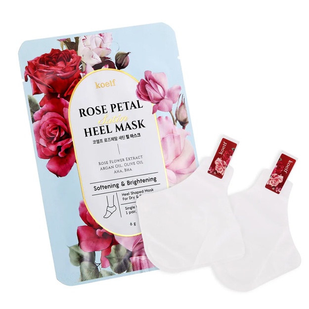 To‘piq uchun niqob Koelf ROSE PETAL Satin HEEL MASK 6 gr