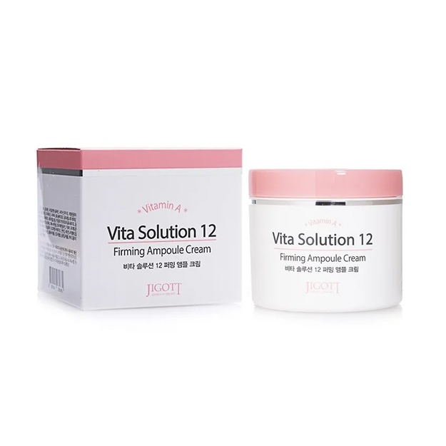 Yoshartiruvchi ampulali yuz kremi Jigott Vita Solution 12 Firming Ampoule Cream 100 ml