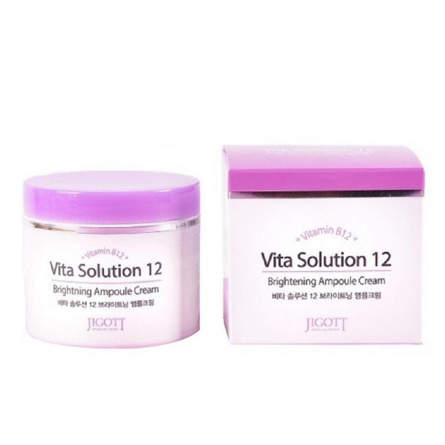 Oqartiruvchi ampula kremi Jigott Vita Solution 12 Brightening Ampoule Cream 100 ml