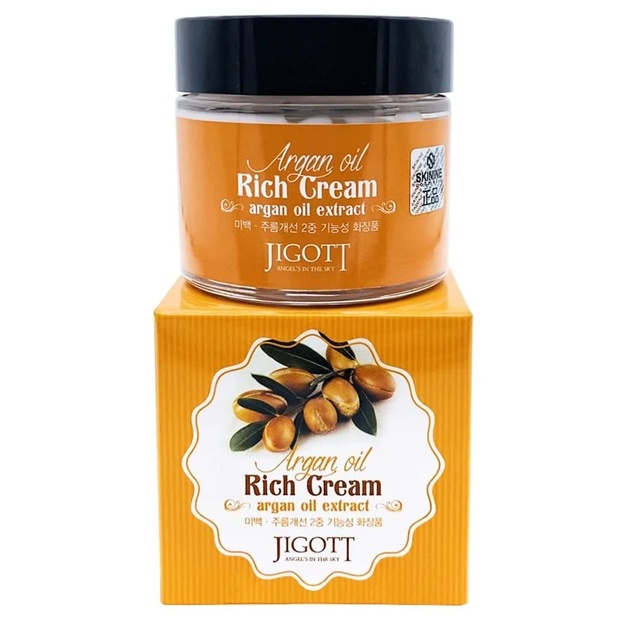 Argan yog‘i bilan oziqlantiruvchi yuz kremi Jigott Argan Oil Rich Cream 70 ml