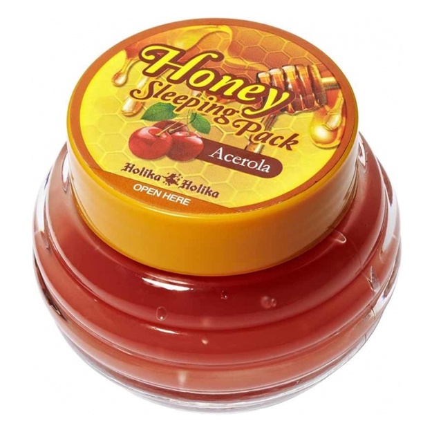 Asal va atserola bilan tungi niqob Holika Holika Acerola Honey Sleeping Pack 90 ml