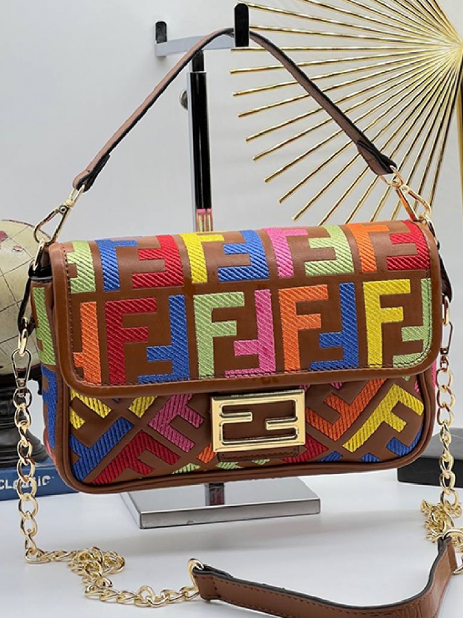 Женская Сумка/ FENDI ROMA GEANTA/ АРТ 695847 коричневый