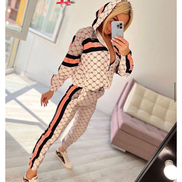 Ayollar Sport Kostyumi \ Gucci \ Kuz-Qish \ ART-OL8965 S sarg‘ish