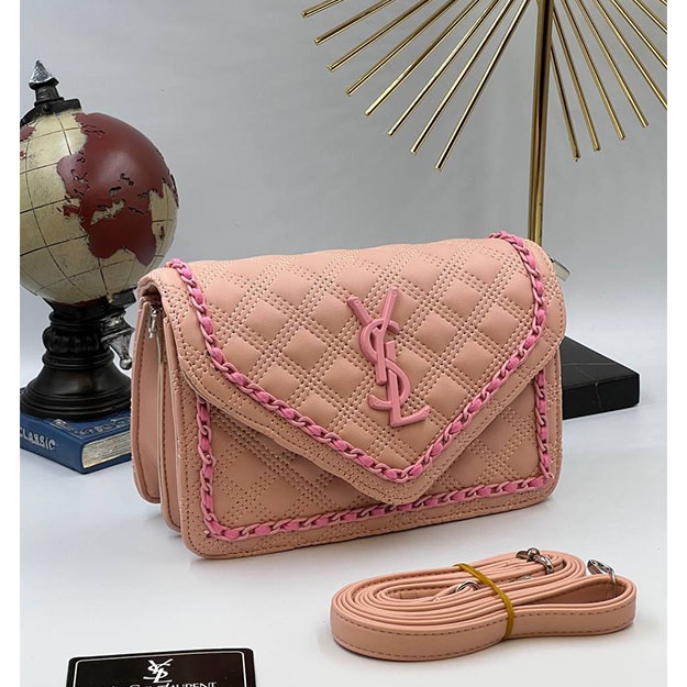 Женская Сумка/ SAINT LAURENT YSL/ АРТ 476325 персиковый цвет