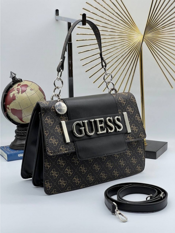 Ayollar sumkasi \ GUESS KERRIGAN \ ART-OL35498 Chyorniy-korichneviy