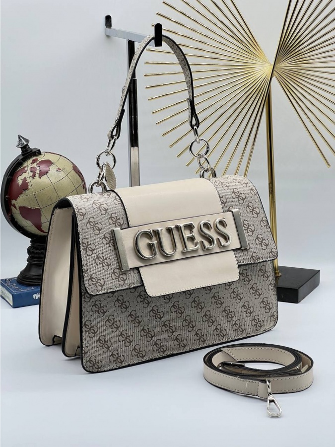 Женская Сумка \ GUESS KERRIGAN \ АРТ-OL35498 Молочный цвет