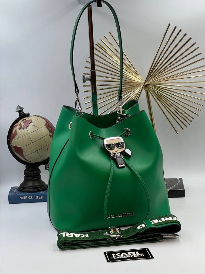 Sifatli charm ayollar sumkasi\KARL LAGERFELD\ ART-OL6532 Yashil