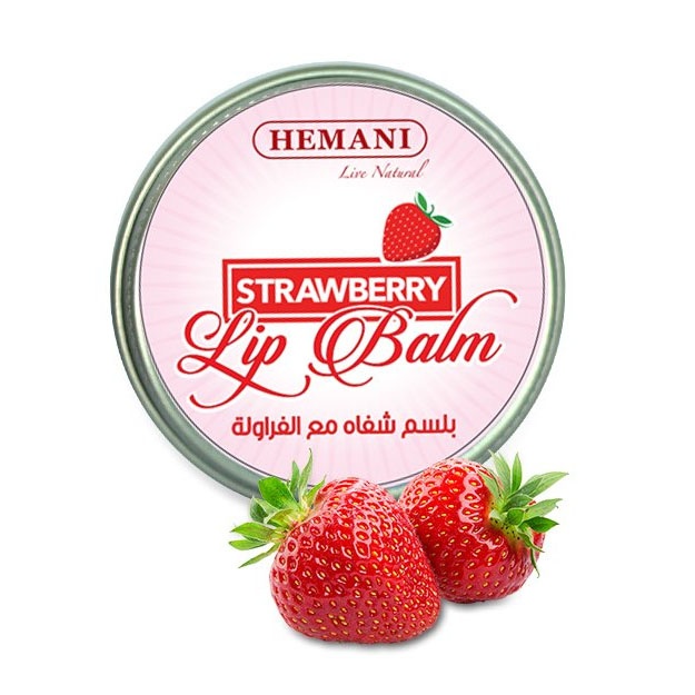Qulupnayli lablar uchun balzam Hemani
