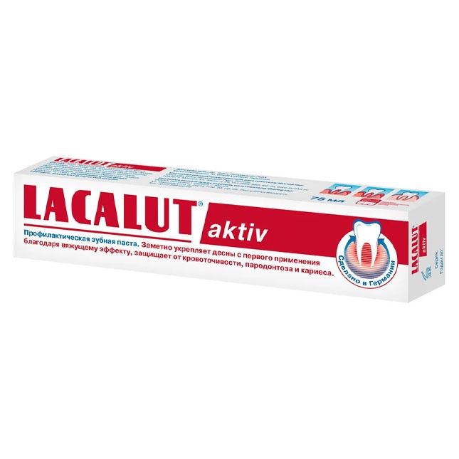 Tish pastasi Lacalut aktiv 75 ml Moskva