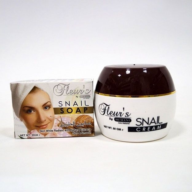 Крем для лица с экстрактом улитки  Fleurs (Snail cream) 80gr