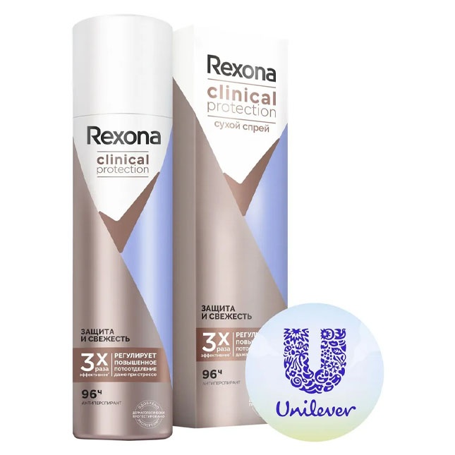 Dezodorant antiperspirant Rexona Clinical Protection Himoya va yangilik 150 ml Moskva