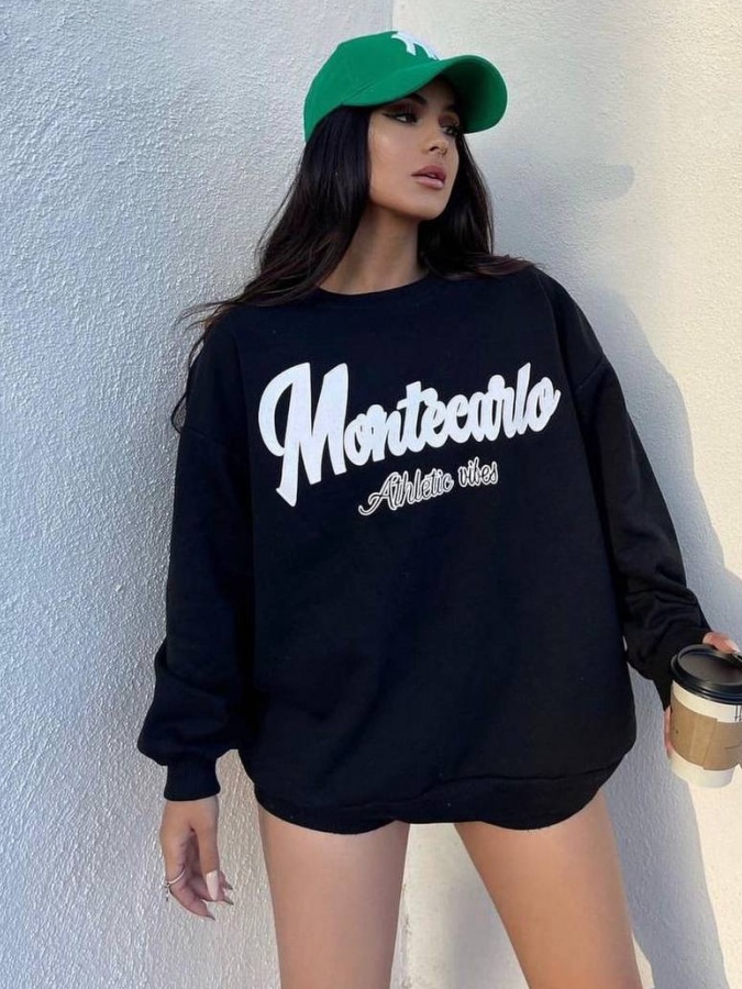 Женские Толстовки Montecarlo Осень-Зима ART OL2245 Тёмно-синий