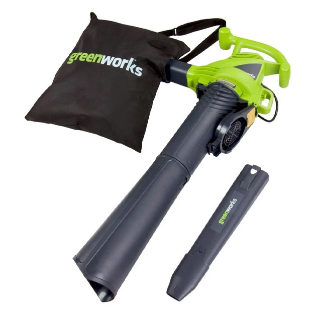 Электрический садовый пылесос Greenworks GBV2800