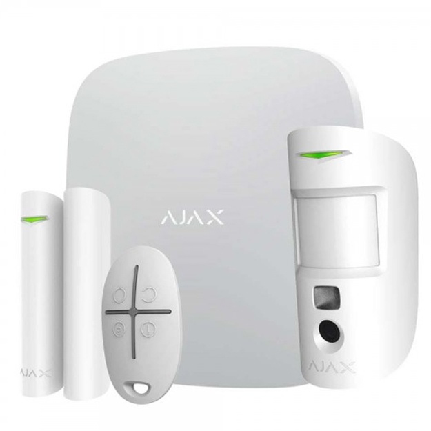 Xavfsizlik signalizatsiya to‘plami Ajax StarterKit Cam Plus (20294.66.WH1)