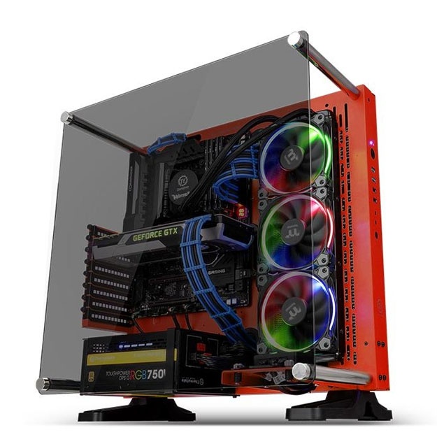 Kompyuter korpusi Core P3 Tempered Glass Red Edition CA-1G4-00M3WN-03