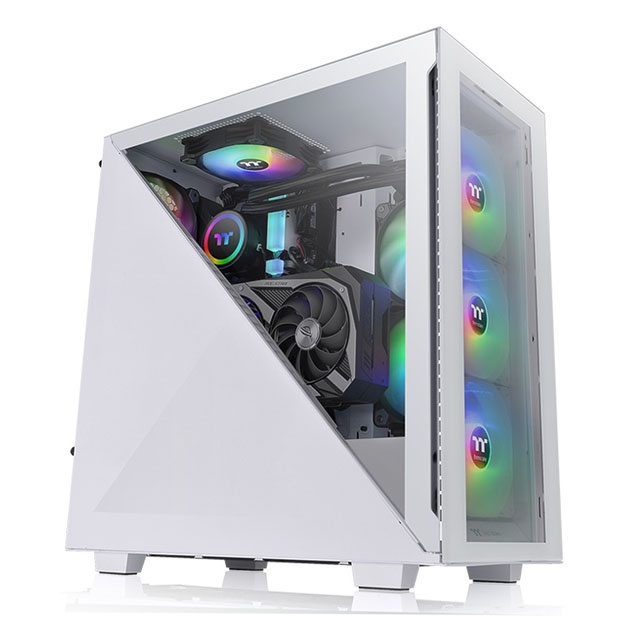 Компьютерный корпус Divider 300 TG Snow ARGB Mid Tower Chassis CA-1S2-00M6WN-01