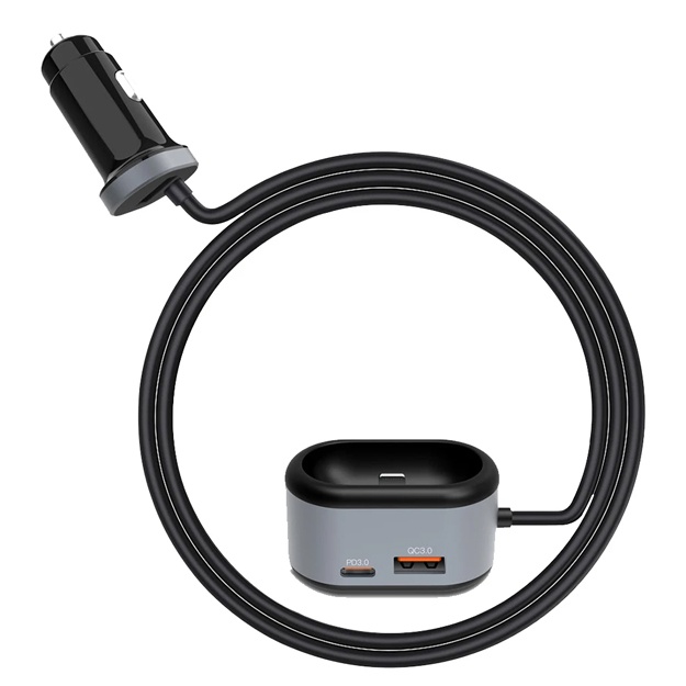 Автомобильное зарядное устройство XO CC29 + зарядка для Apple AirPods черный