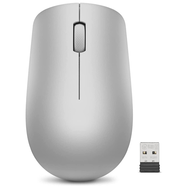 Беспроводная мышь Lenovo 530 Wireless Mouse платиновый серый