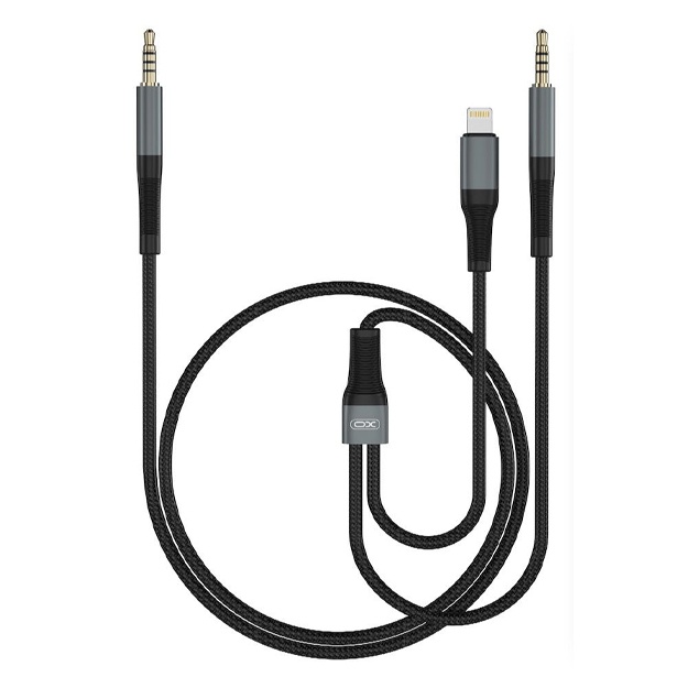 Кабель Aux XO NB178A 2 в 1 Аудио 3,5 на 3,5 + Освещение