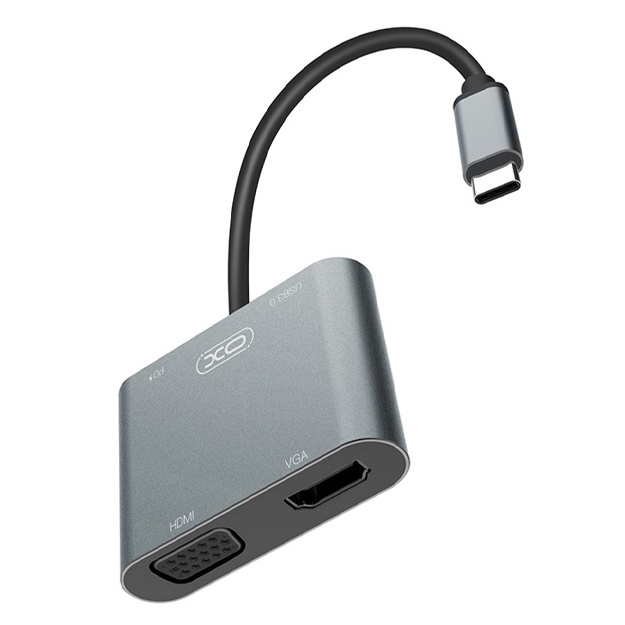 Adapter XO HUB001 Kumush rang