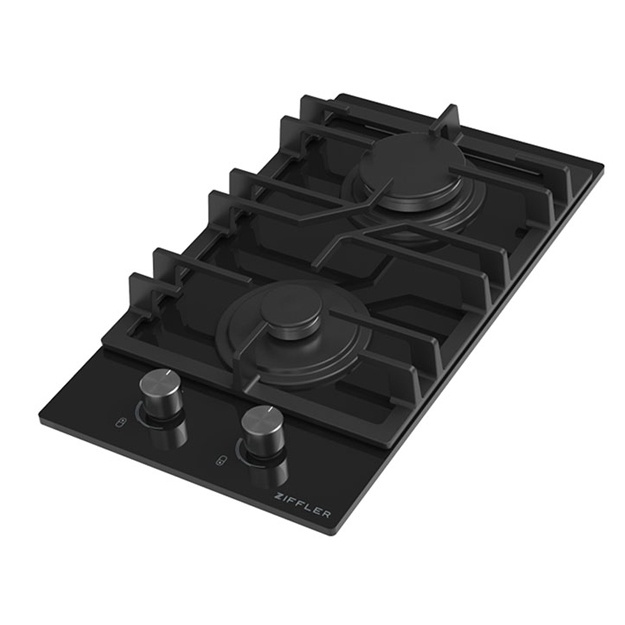 Gaz plitasi paneli Ziffler 32G INOX Qora