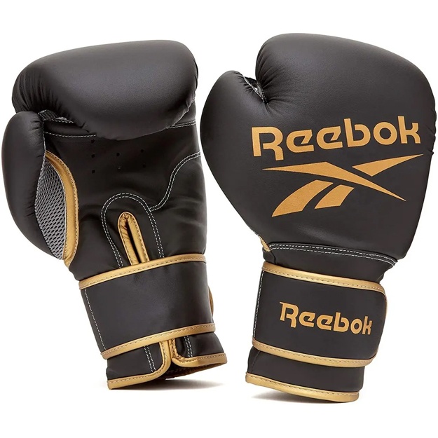 Boks qo‘lqoplari Reebok qora/tilla