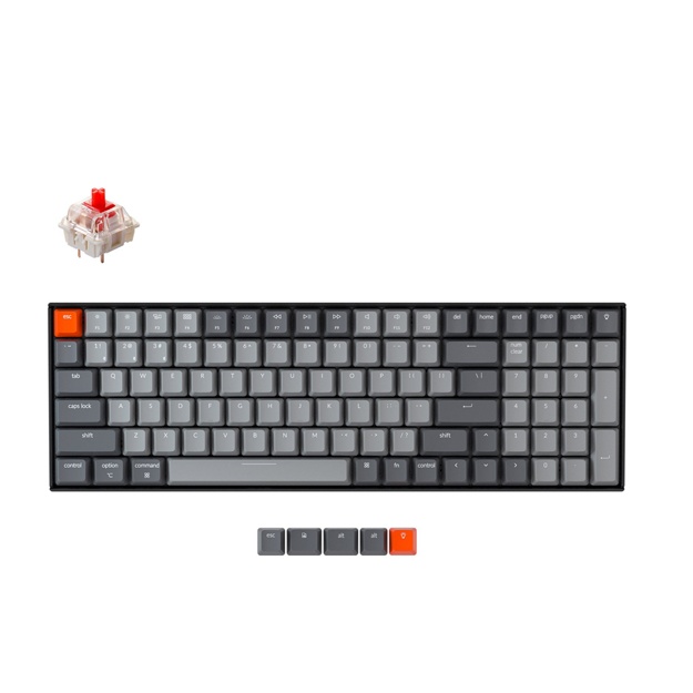 Klaviatura Keychron K4 100 Key Aluminum Frame RGB Brown Russian Layout K4C3_Keychron