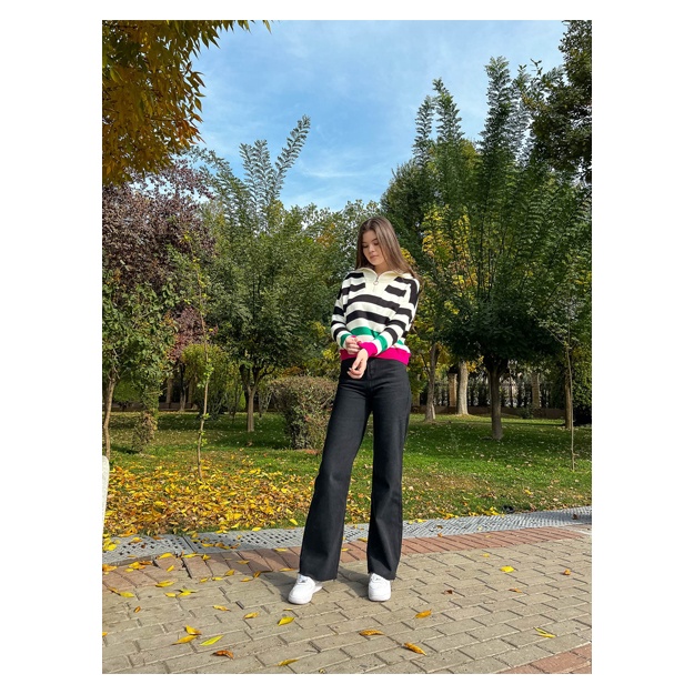 Ayollar Koftasi Anaki 16037 Qora