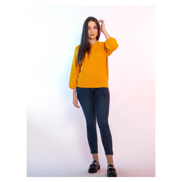 Ayollar Koftasi Anaki 5019 Sariq