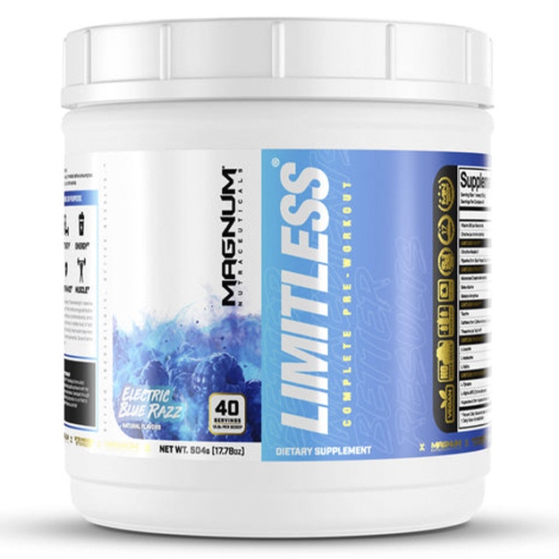 Aminokislota Magnum Limitless Electric Blue Razz 504 g/40 portsiya