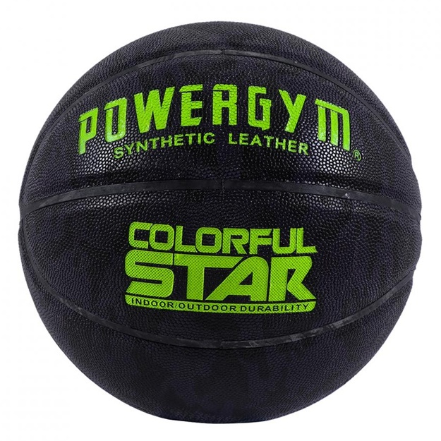 Basketbol to‘pi PowerGym Colorful Star och yashil
