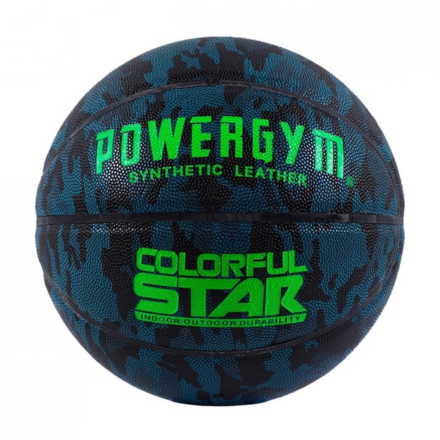 Basketbol to‘pi PowerGym Colorful Star Yashil