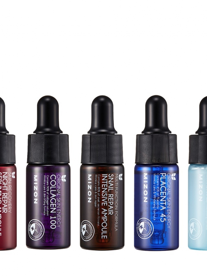 Nabor sivorotok dlya litsa MIZON Ampoule Miniature Set 250g