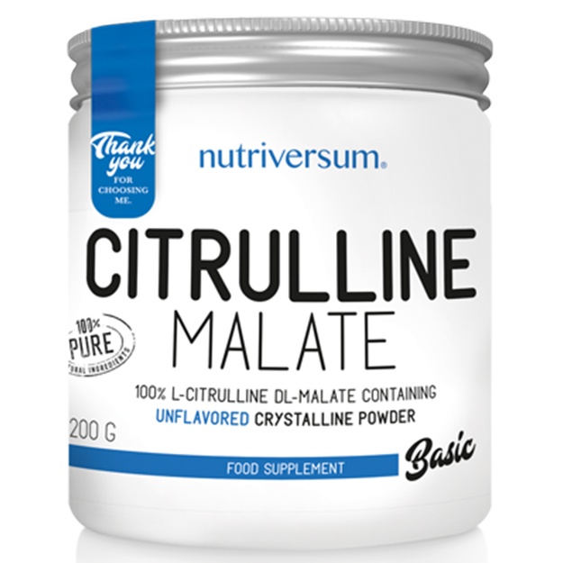 Цитруллин Nutriversum Citrulline Malate 200 г/20 порций