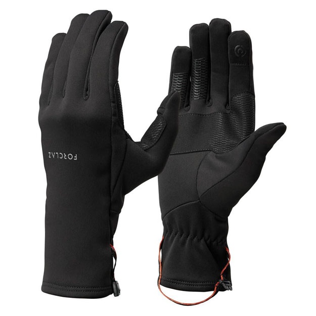 Tog‘ qo‘lqoplari Decathlon Forclaz Trek500 M Qora