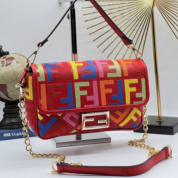 Женская Сумка Fendi Roma Geanta ART OL 2550 коричневый