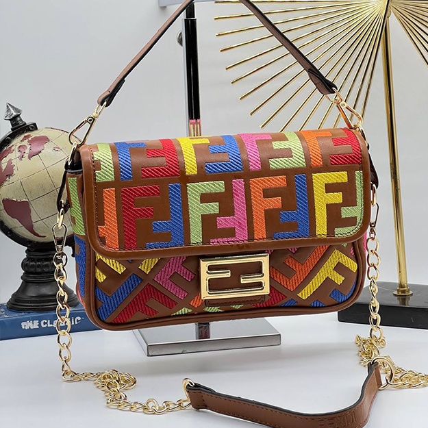 Женская Сумка Fendi Roma Geanta ART OL 2550 темно-коричневый