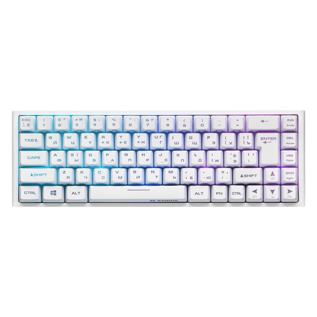 Simsiz klaviatura 2E Gaming KG360 RGB 68key USB White Ukr