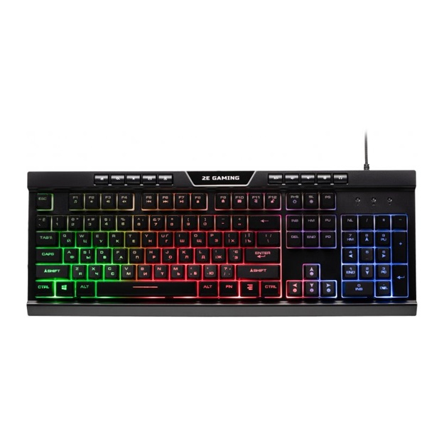 Клавиатура игровая 2E Gaming KG300 LED USB Black Ukr