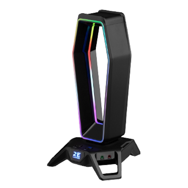 Подставка 3в1 для гарнитуры 2E Gaming GST330 RGB USB Black с 7.1 (2E-GST330UB)