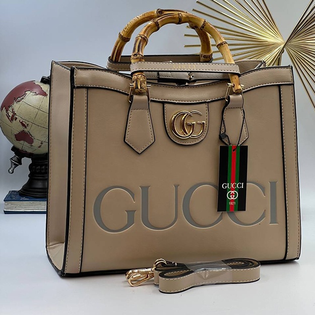 Женская Сумка Gucci ART OL2512 Бежевый-серебряный