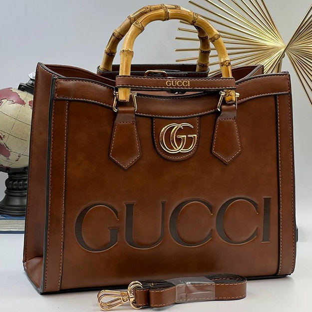 Ayollar Sumkasi Gucci̇ Di̇ana Bambu Sap ART OL 3025 jigarrang