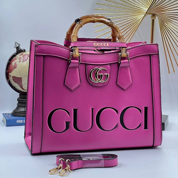 Ayollar Sumkasi Gucci̇ Di̇ana Bambu Sap ART OL 3025 qizil
