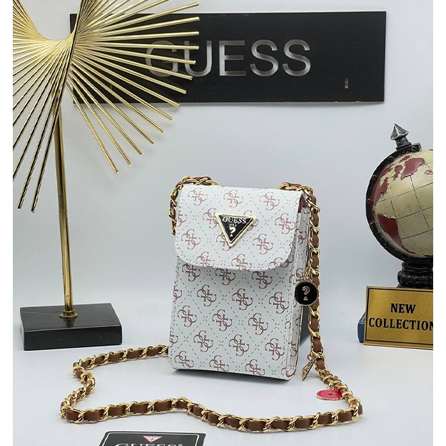 Женская Сумка GUESS PHONECASE CROSSBODY BAGS ART OL59236 Бежево-коричневый
