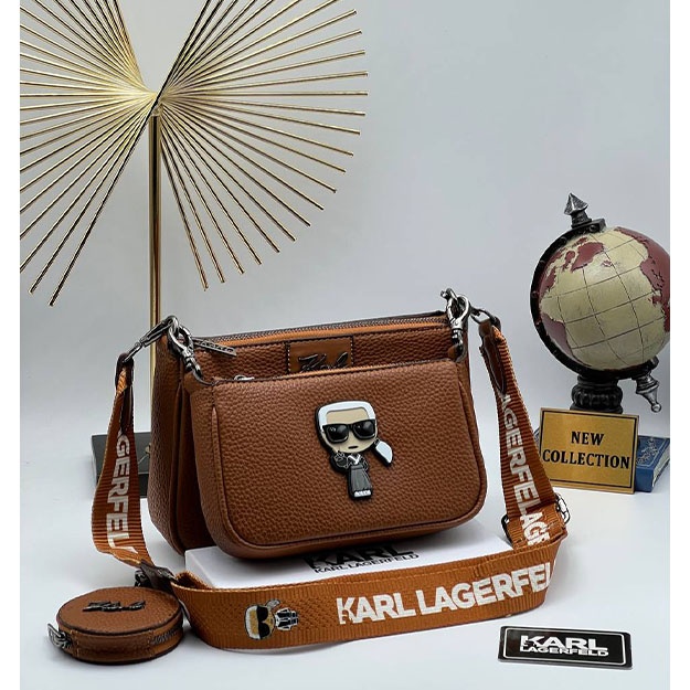 Ayollar Sumkasi KARL LAGERFELD MULTI POSHETTE ART OL12789 jigarrang