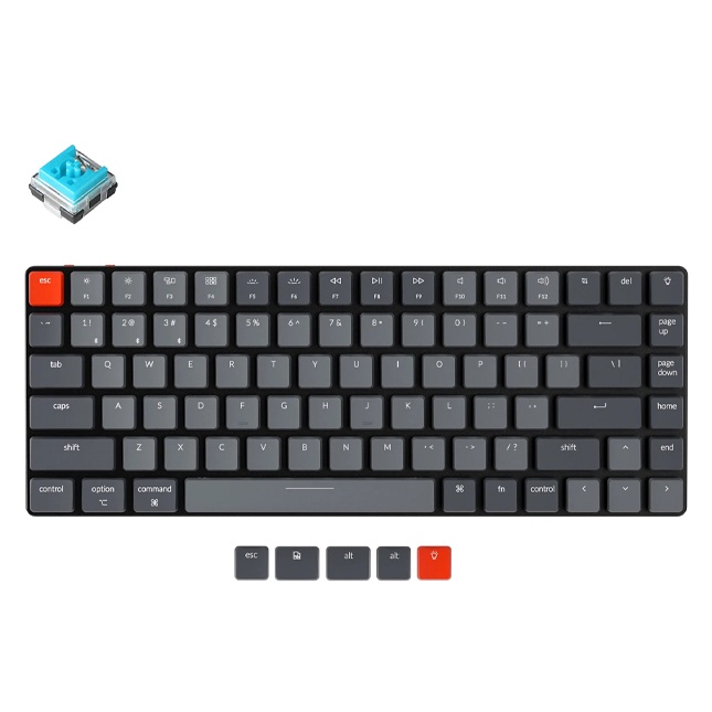 Mexanik klaviatura Keychron K3 84 Key Past Profile Gateron oq LED Moviy (K3A2_Keychron)