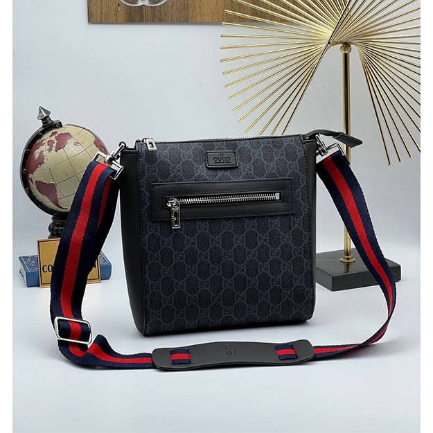 Erkak Sumkasi GUCCİ COURRİER CLASSIC ART OL38014 Qora