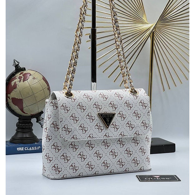 Ayol Sumkasi GUESS CORDELİA BAG ART OL66787 Oq