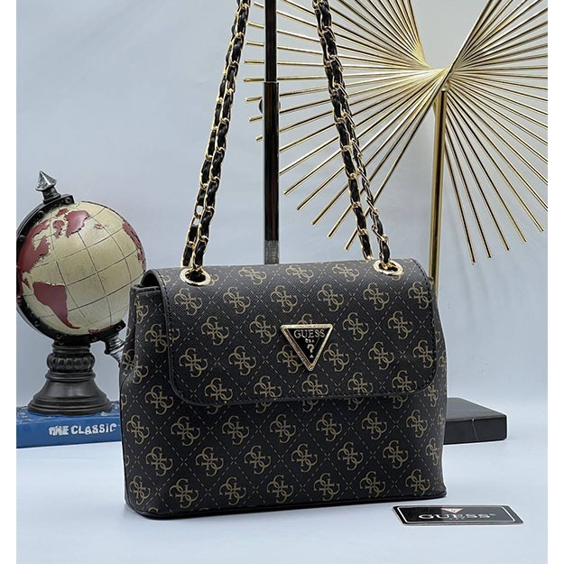 Ayol Sumkasi GUESS CORDELİA BAG ART OL66787 Qora