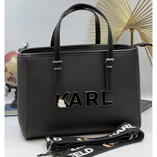 Ayol Sumkasi KARL LAGERFELD HANDBAG ART OL10546 Qora